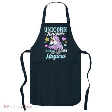 Unicorn Teacher Back To School Cute Magic Teacher Apron
