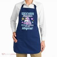 Unicorn Teacher Back To School Cute Magic Teacher Apron thumb 2