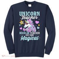 Unicorn Teacher Back To School Cute Magic Teacher Sweatshirt thumb 0