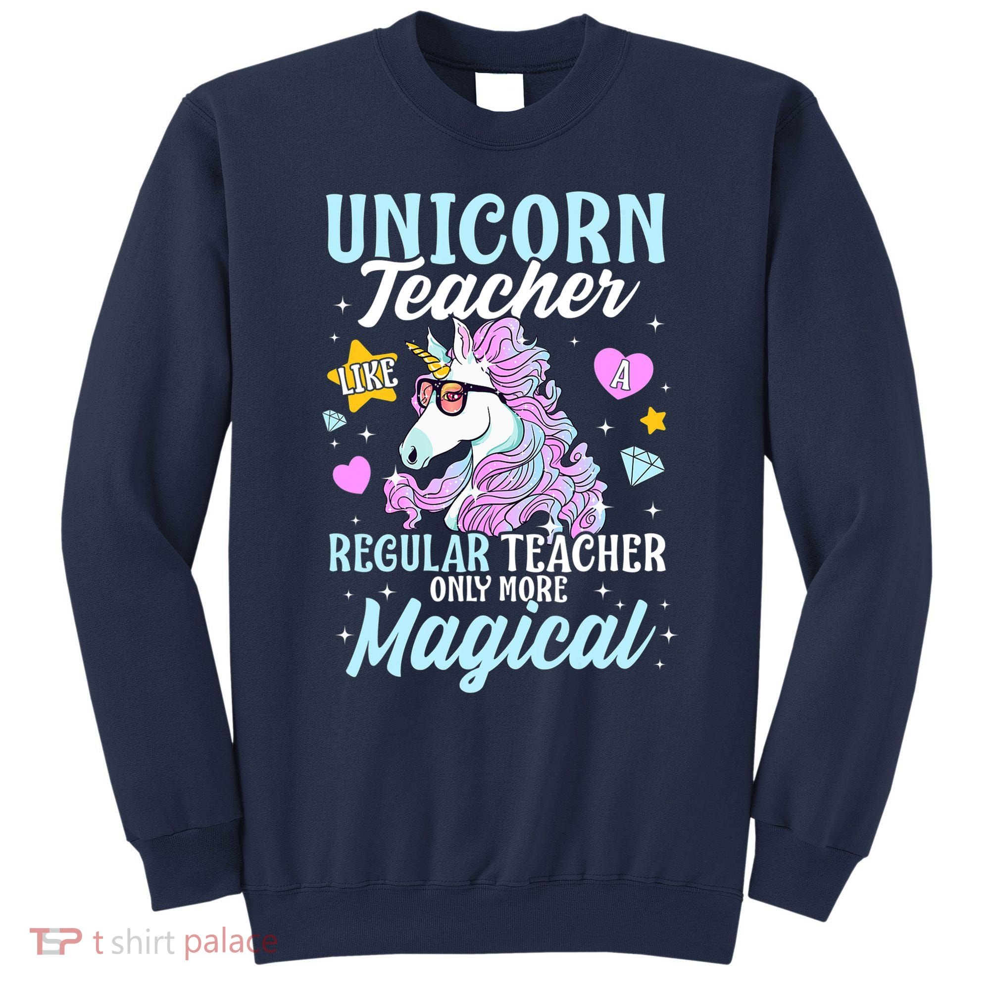 Unicorn Teacher Back To School Cute Magic Teacher Sweatshirt
