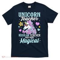 Unicorn Teacher Back To School Cute Magic Teacher T-Shirt thumb 0