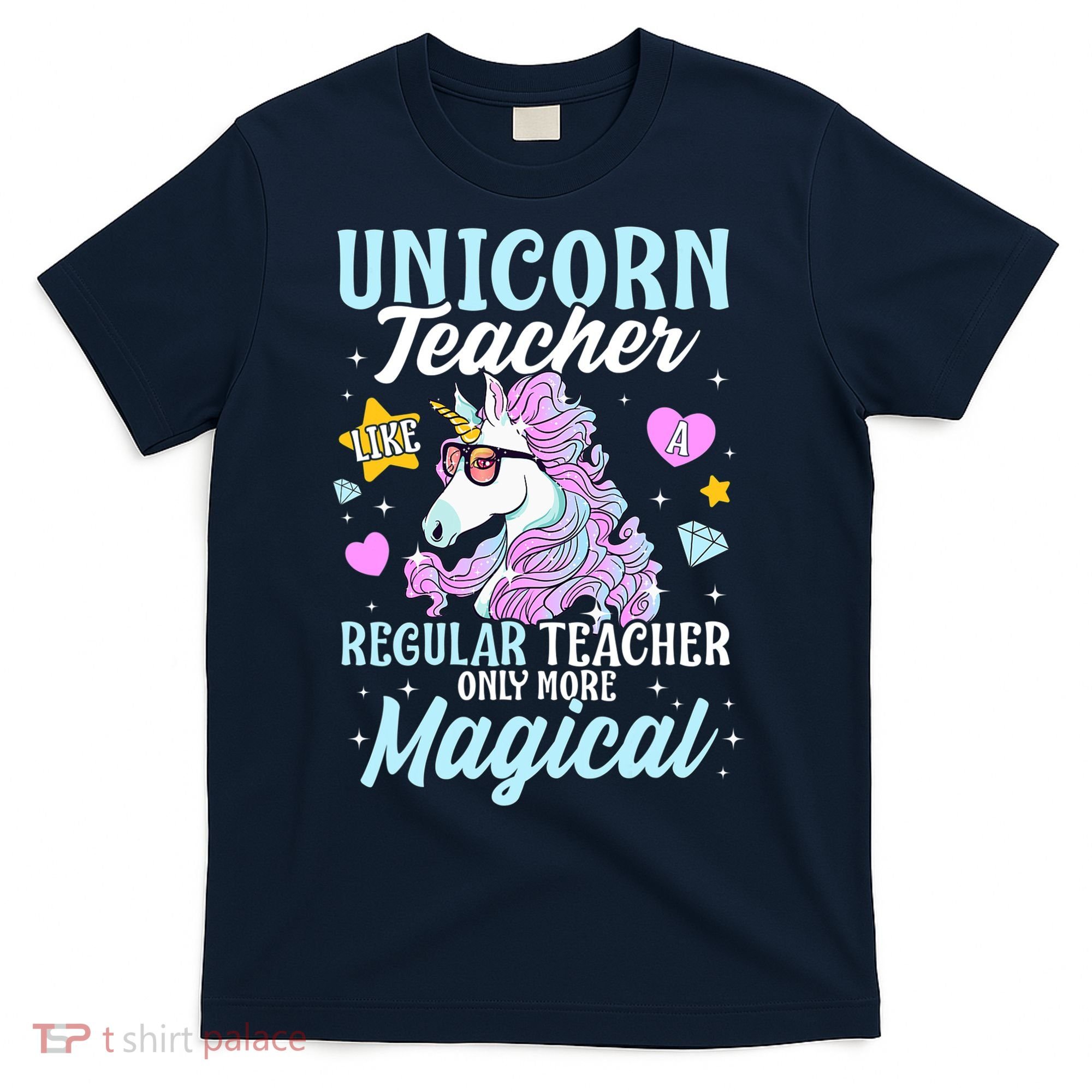 Unicorn Teacher Back To School Cute Magic Teacher T-Shirt
