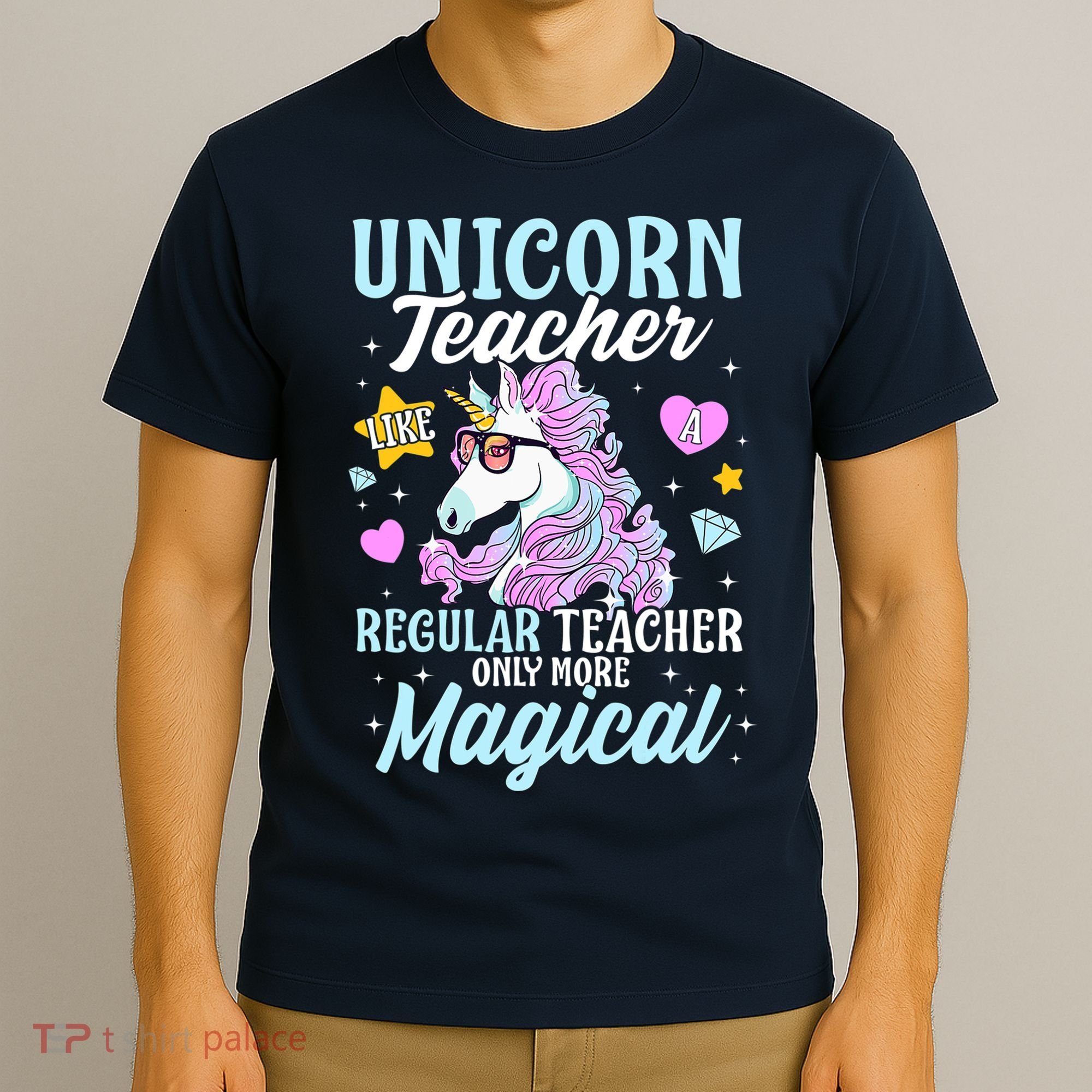 Unicorn Teacher Back To School Cute Magic Teacher T-Shirt
