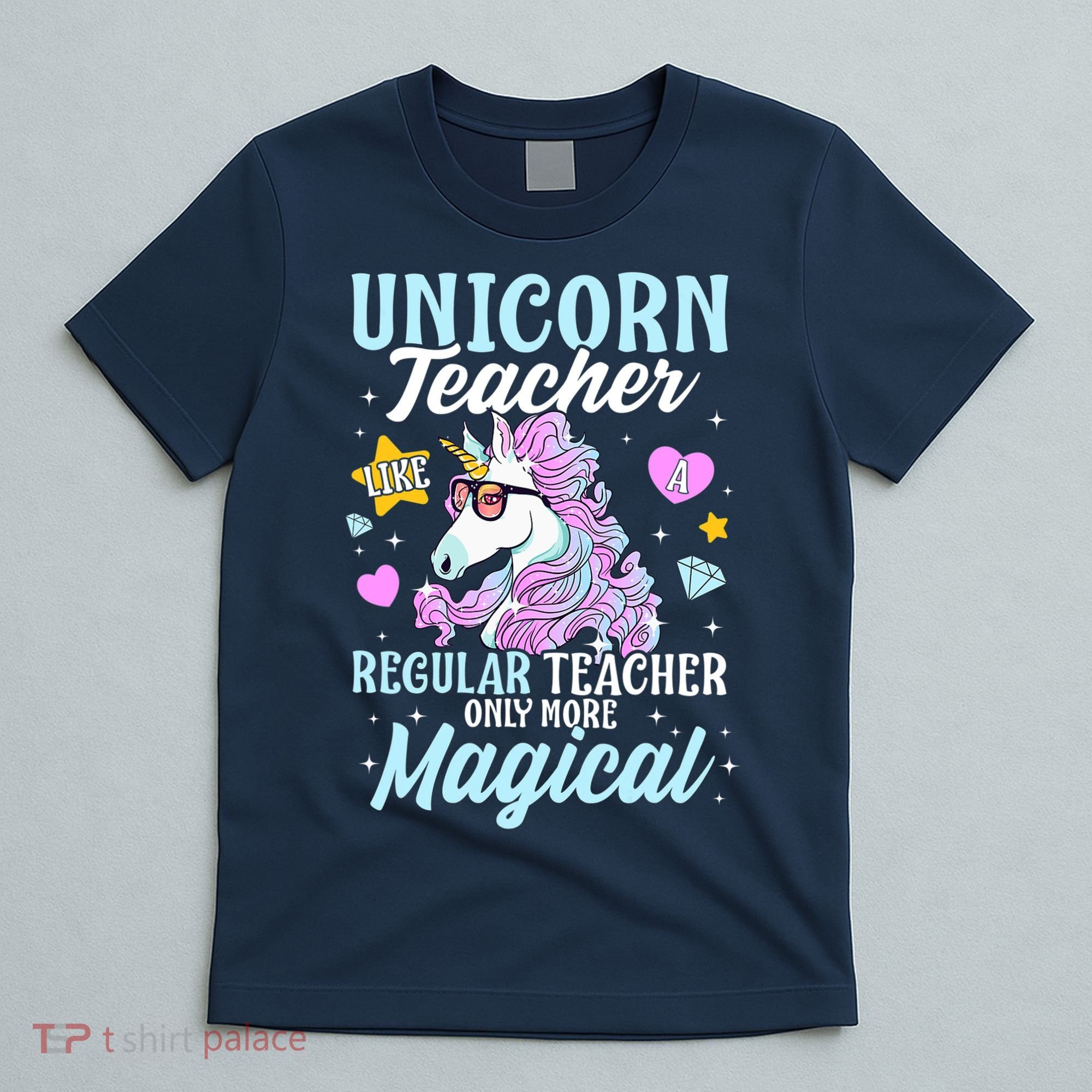 Unicorn Teacher Back To School Cute Magic Teacher T-Shirt