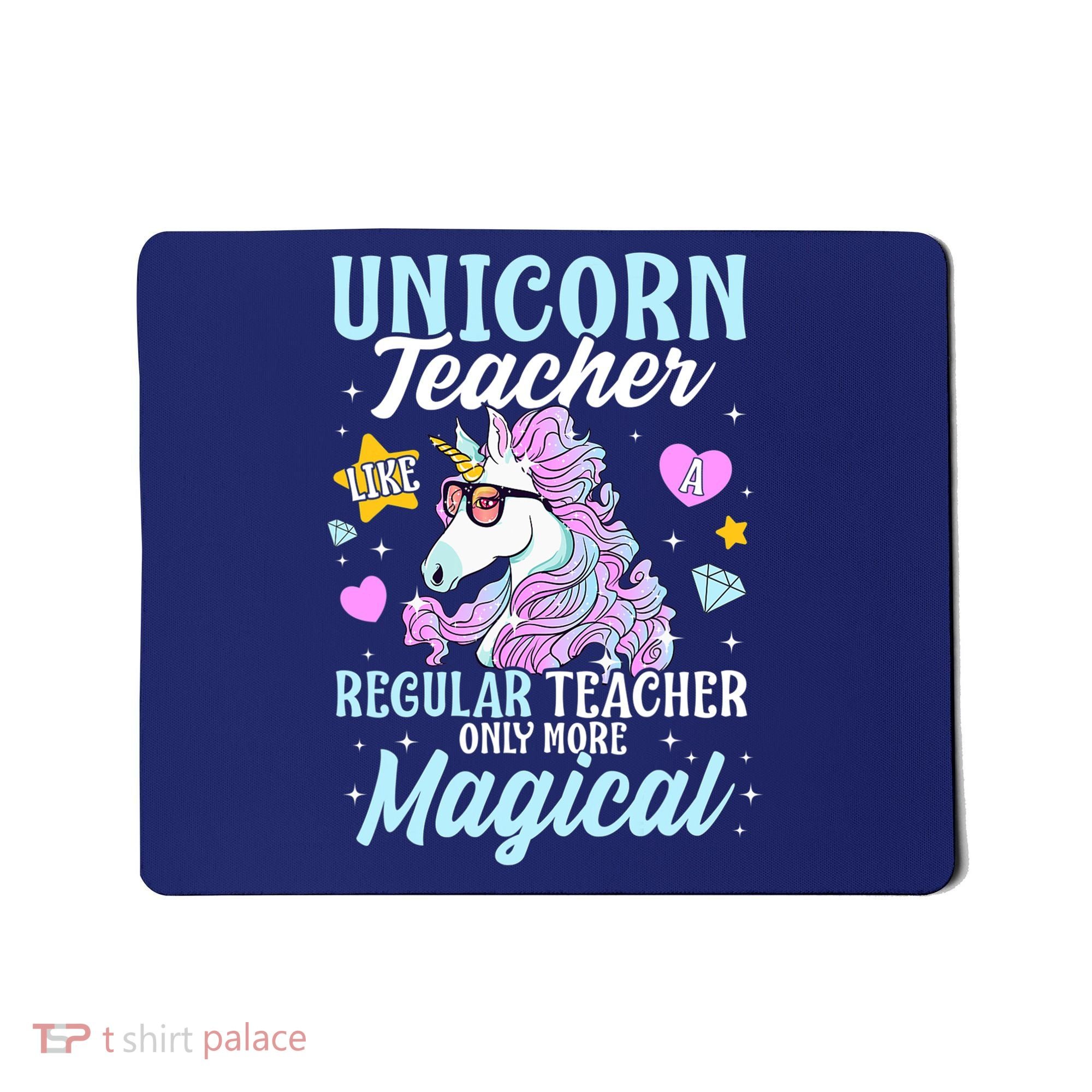 Unicorn Teacher Back To School Cute Magic Teacher Mousepad