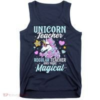 Unicorn Teacher Back To School Cute Magic Teacher Tank Top thumb 0
