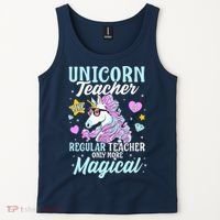 Unicorn Teacher Back To School Cute Magic Teacher Tank Top thumb 2