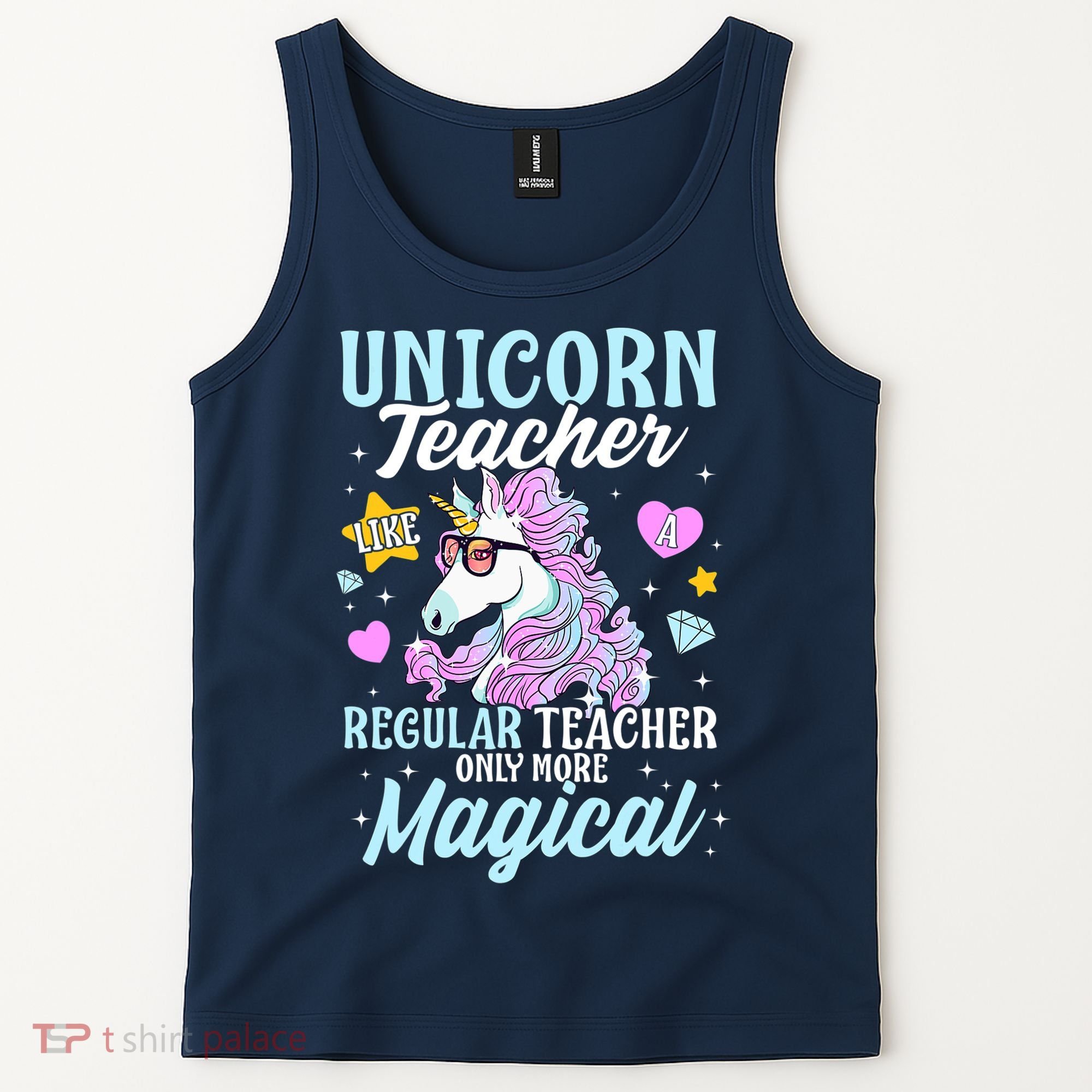 Unicorn Teacher Back To School Cute Magic Teacher Tank Top