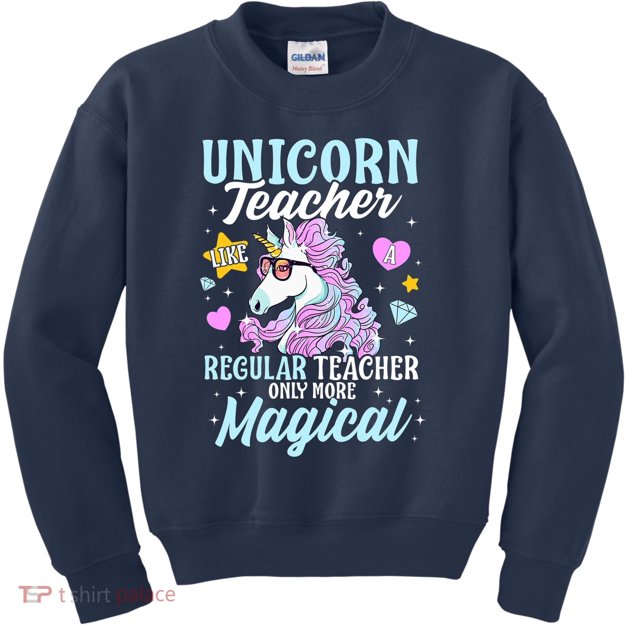 Unicorn Teacher Back To School Cute Magic Teacher Kids Sweatshirt