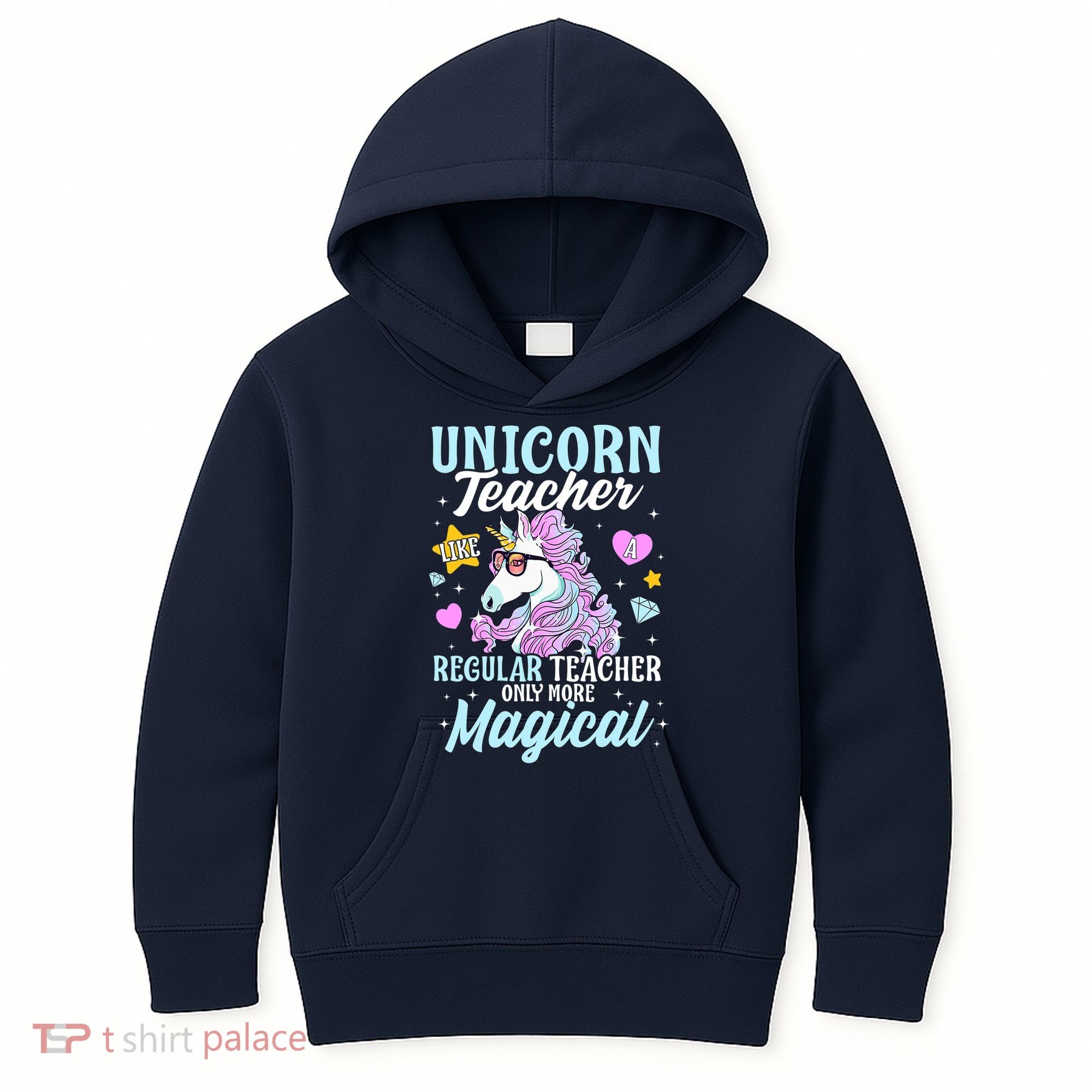 Unicorn Teacher Back To School Cute Magic Teacher Kids Hoodie