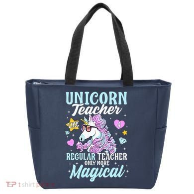 Unicorn Teacher Back To School Cute Magic Teacher Tote Bag