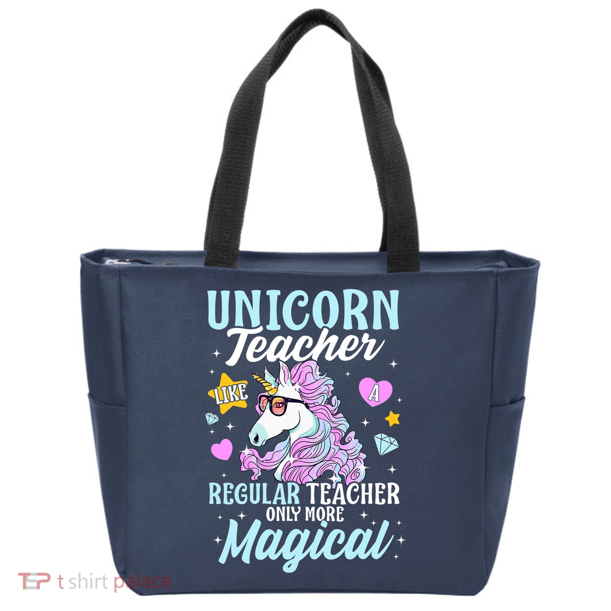 Unicorn Teacher Back To School Cute Magic Teacher Tote Bag