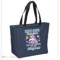 Unicorn Teacher Back To School Cute Magic Teacher Tote Bag thumb 2