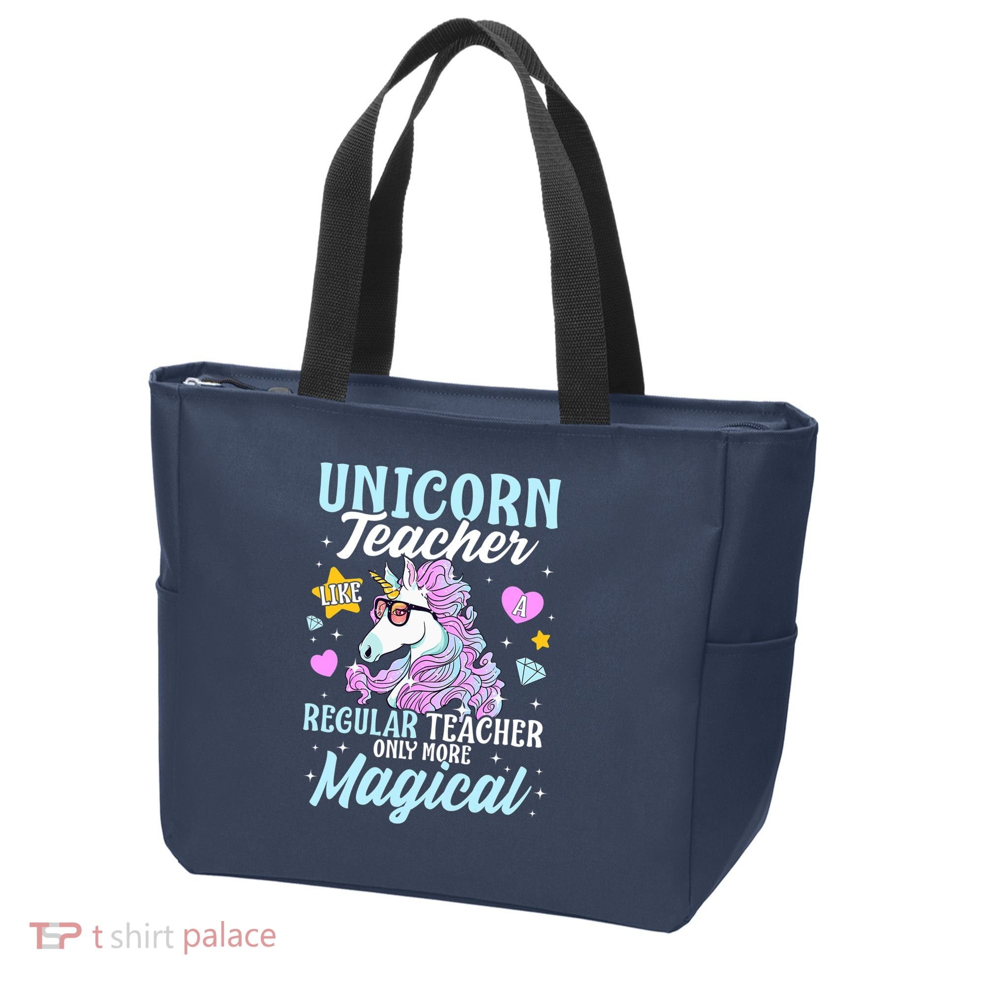 Unicorn Teacher Back To School Cute Magic Teacher Tote Bag