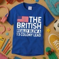 Usa The British Really Blew A 13 Colony Lead Kids T-Shirt thumb 3