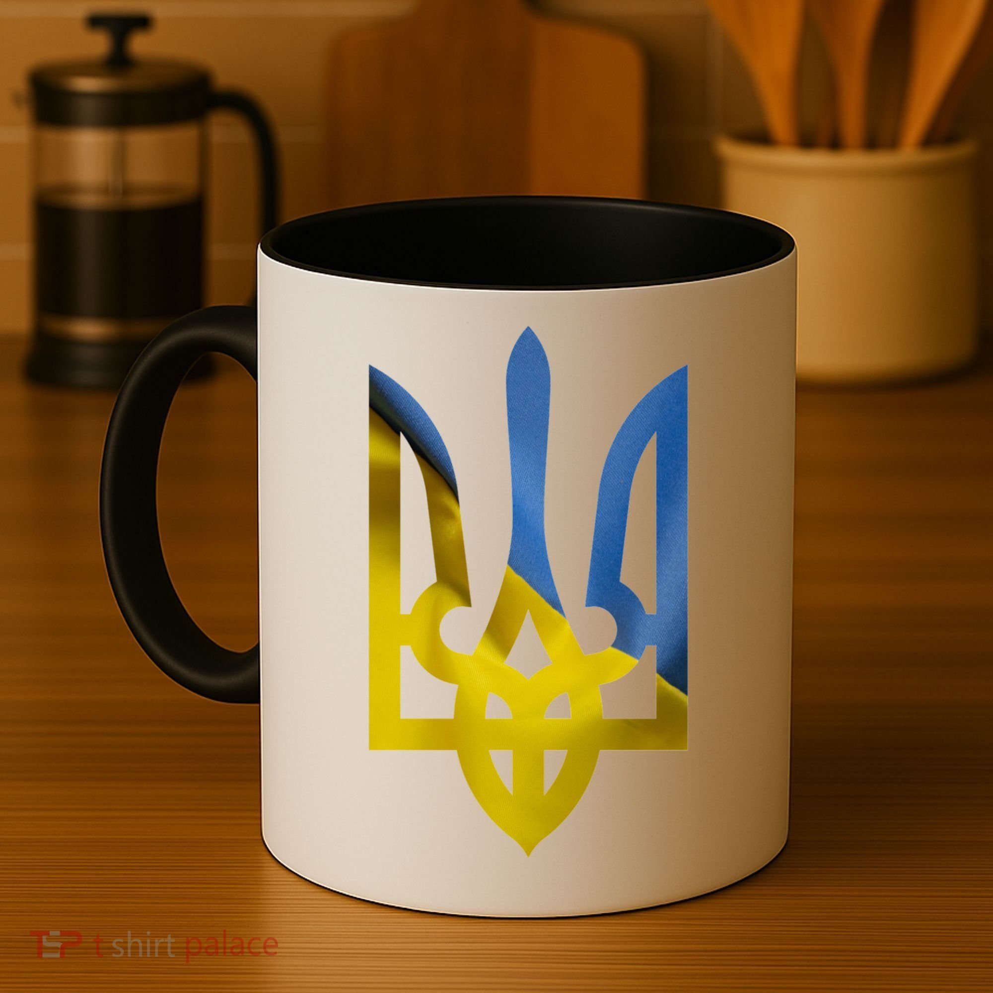 Ukraine Trident Coat Of Arms Flag Ukrainian Pride Coffee Mug