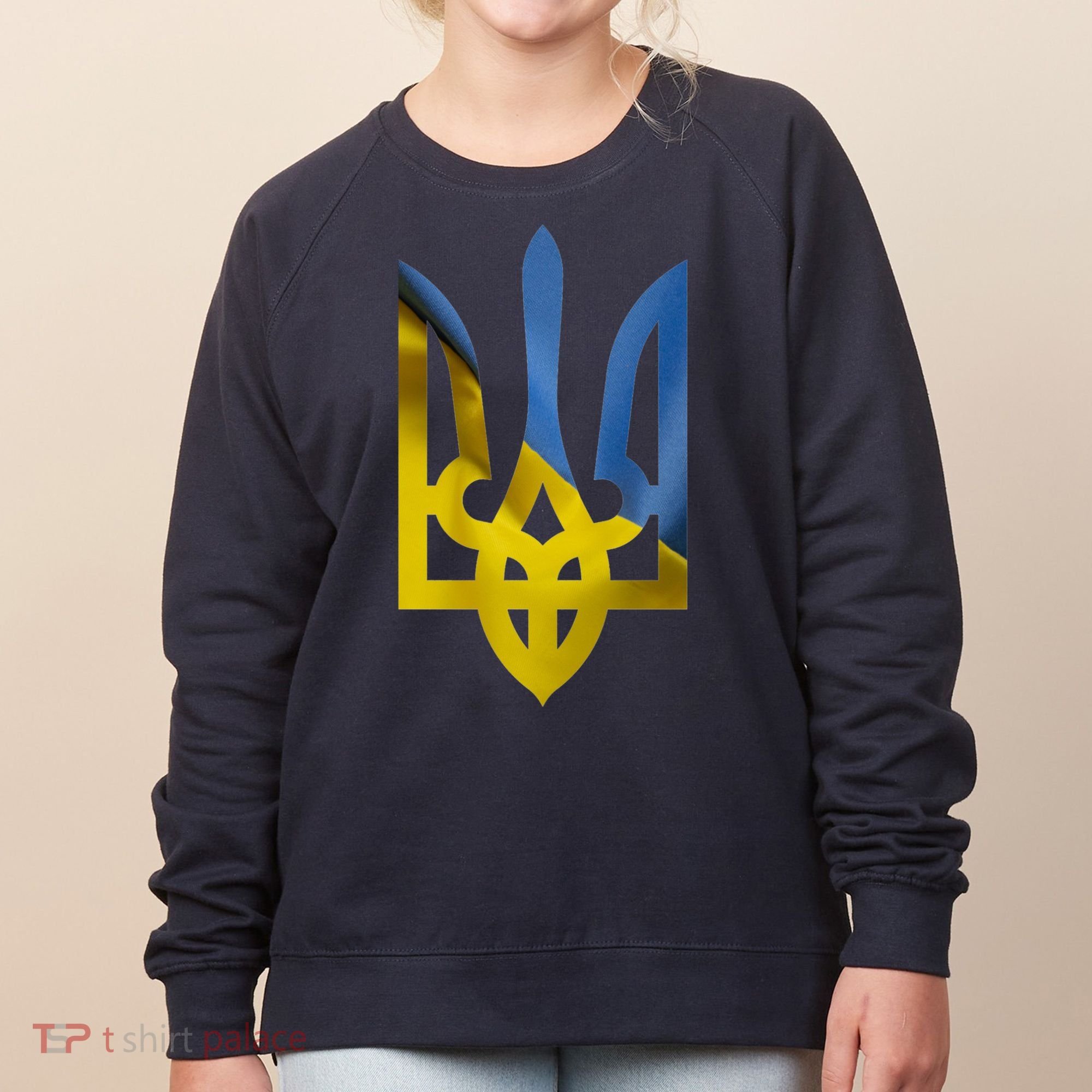 Ukraine Trident Coat Of Arms Flag Ukrainian Pride Women's Sweatshirt