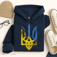 Ukraine Trident Coat Of Arms Flag Ukrainian Pride Hoodie thumb 4
