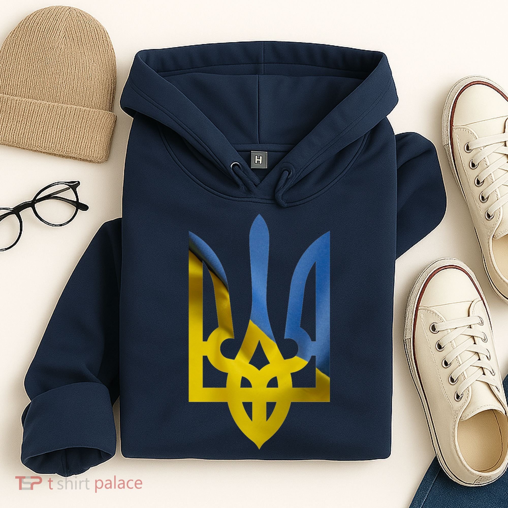 Ukraine Trident Coat Of Arms Flag Ukrainian Pride Hoodie