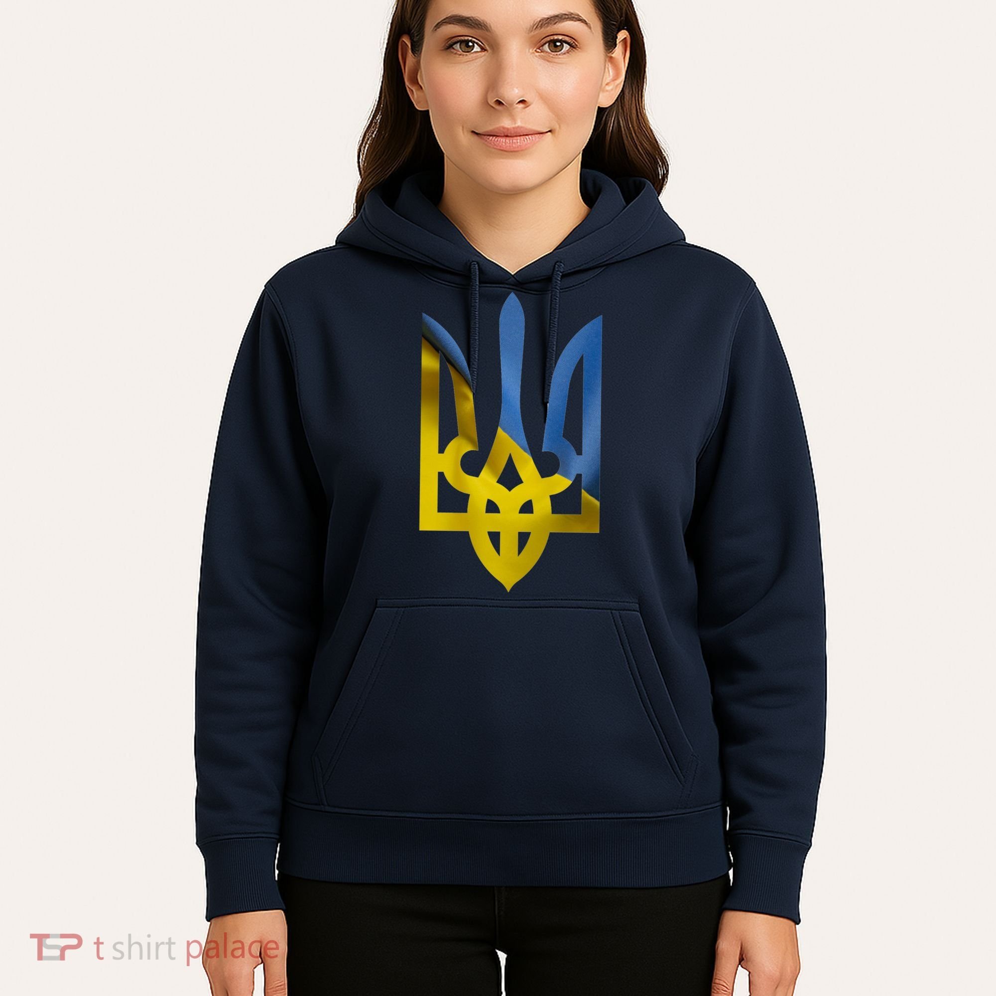 Ukraine Trident Coat Of Arms Flag Ukrainian Pride Hoodie
