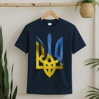 Ukraine Trident Coat Of Arms Flag Ukrainian Pride T-Shirt thumb 2