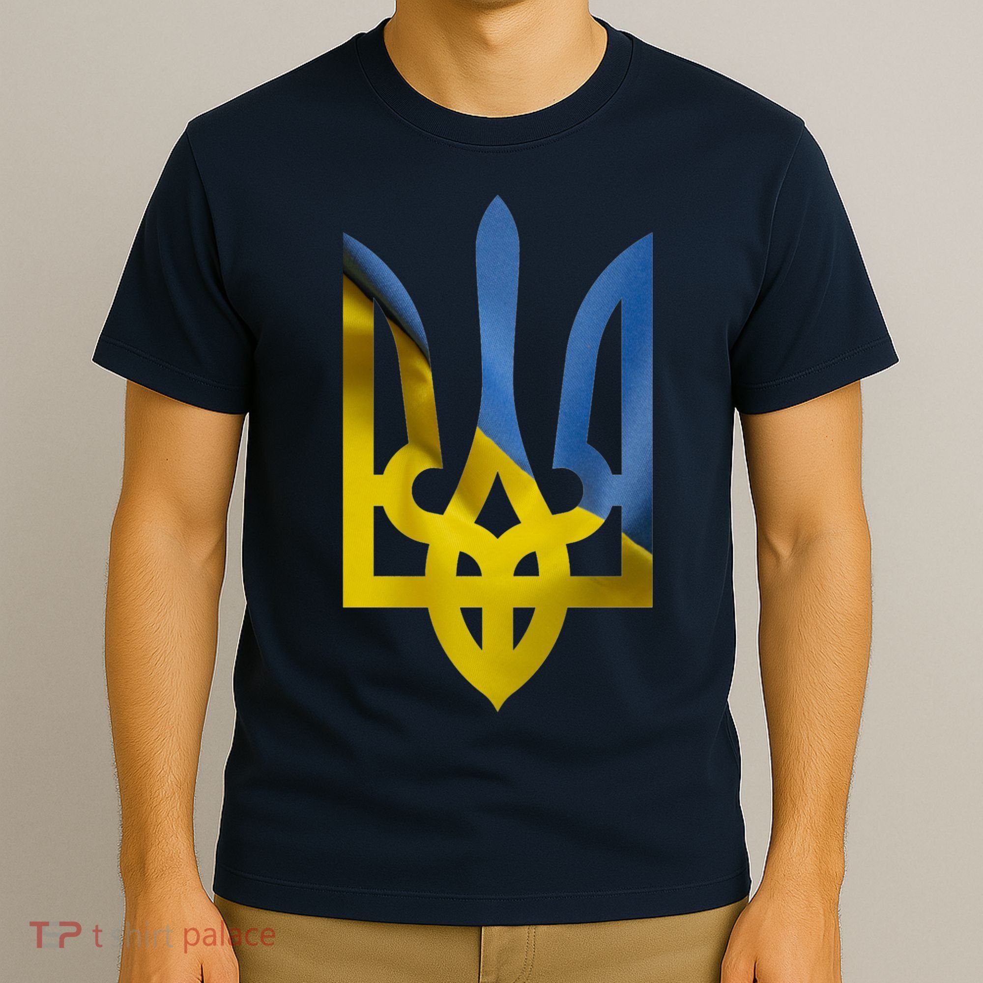 Ukraine Trident Coat Of Arms Flag Ukrainian Pride T-Shirt