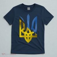 Ukraine Trident Coat Of Arms Flag Ukrainian Pride T-Shirt thumb 5