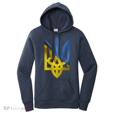Ukraine Trident Coat Of Arms Flag Ukrainian Pride Women's Hoodie