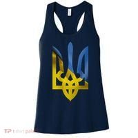 Ukraine Trident Coat Of Arms Flag Ukrainian Pride Women's Tank Top thumb 0
