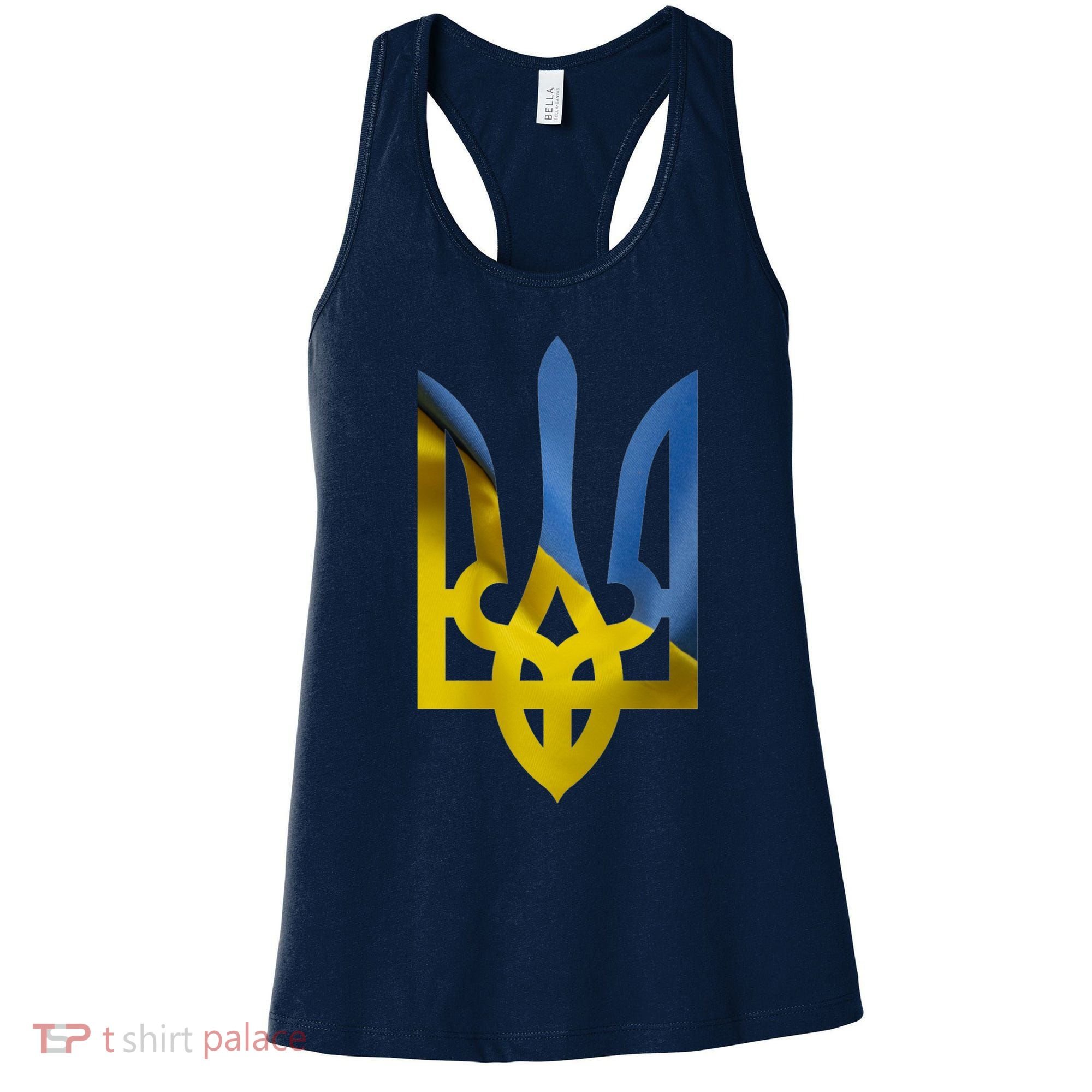 Ukraine Trident Coat Of Arms Flag Ukrainian Pride Women's Tank Top