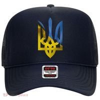 Ukraine Trident Coat Of Arms Flag Ukrainian Pride Hat thumb 0