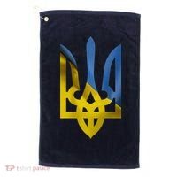 Ukraine Trident Coat Of Arms Flag Ukrainian Pride Golf Towel thumb 0