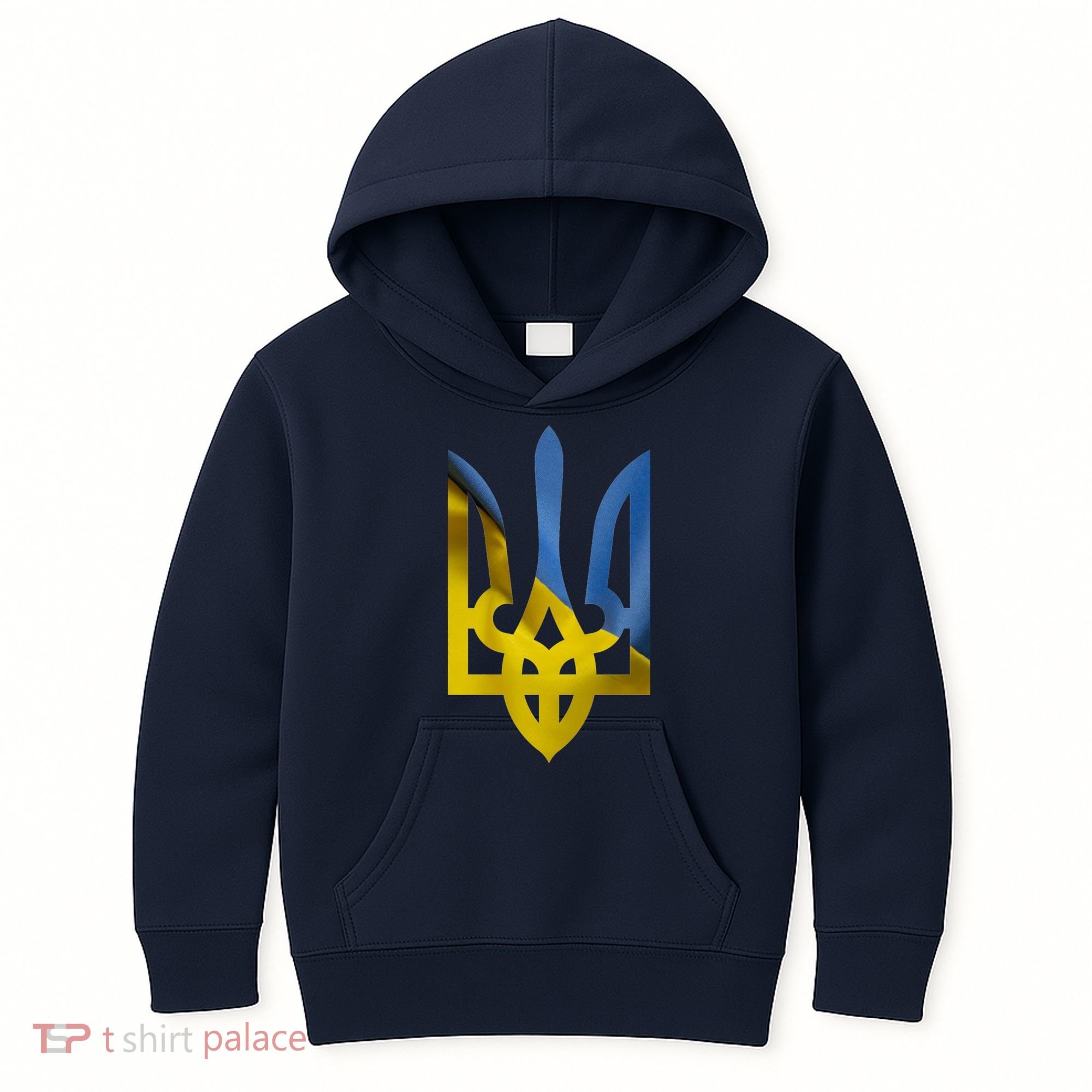 Ukraine Trident Coat Of Arms Flag Ukrainian Pride Kids Hoodie