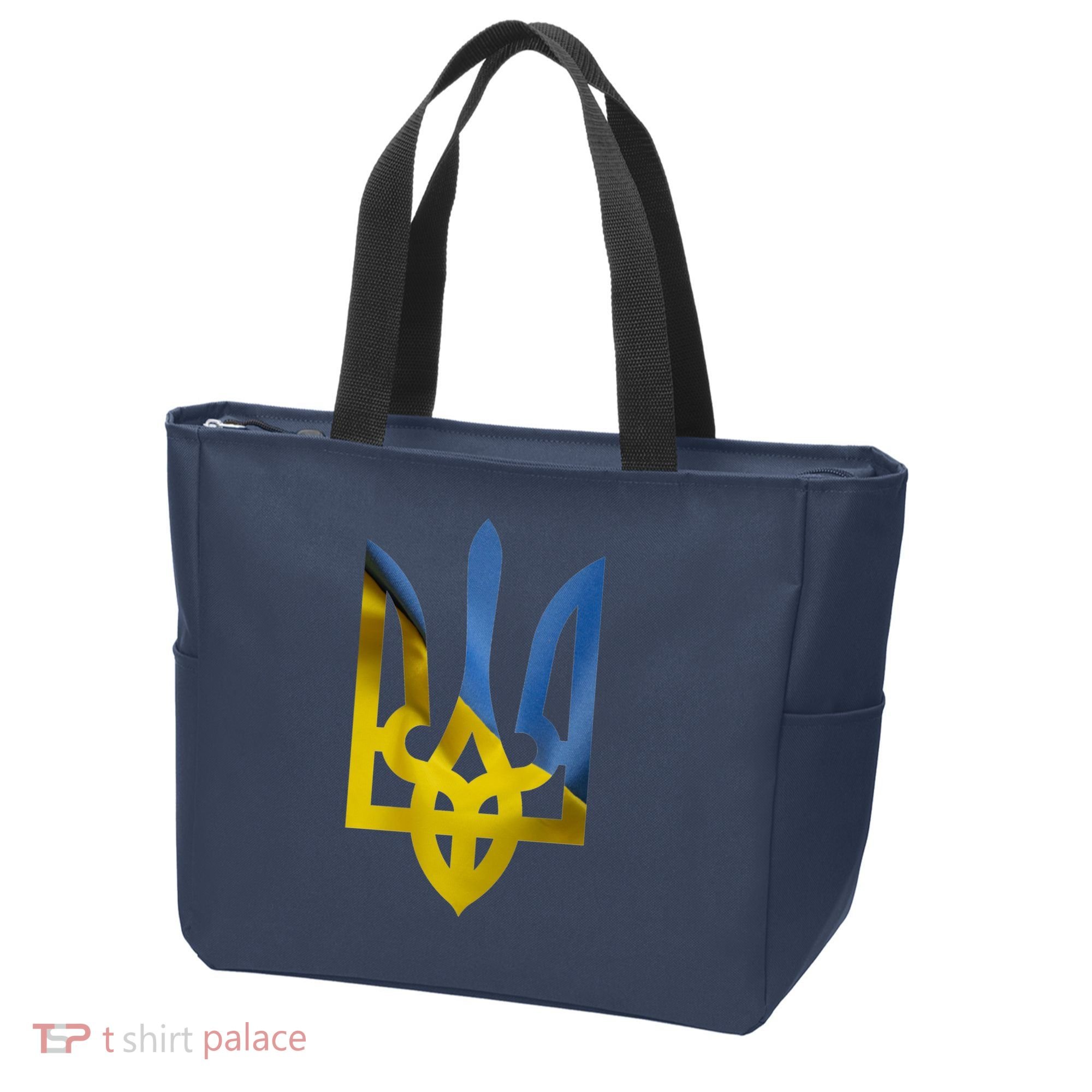 Ukraine Trident Coat Of Arms Flag Ukrainian Pride Tote Bag