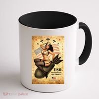 USO To Celebrate Our Troops Bombshell Coffee Mug thumb 1