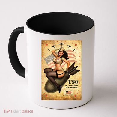USO To Celebrate Our Troops Bombshell Coffee Mug