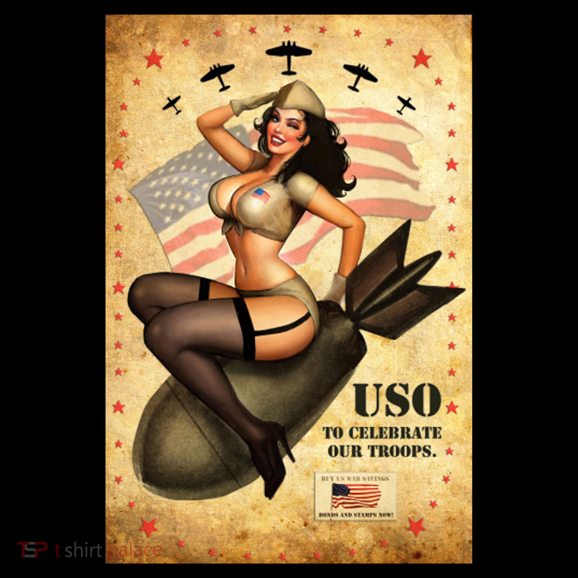 USO To Celebrate Our Troops Bombshell Coffee Mug