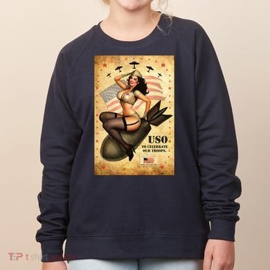USO To Celebrate Our Troops Bombshell Women's Sweatshirt