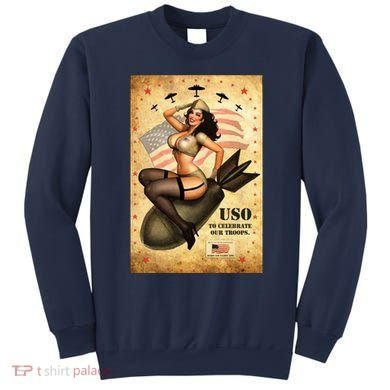 USO To Celebrate Our Troops Bombshell Sweatshirt