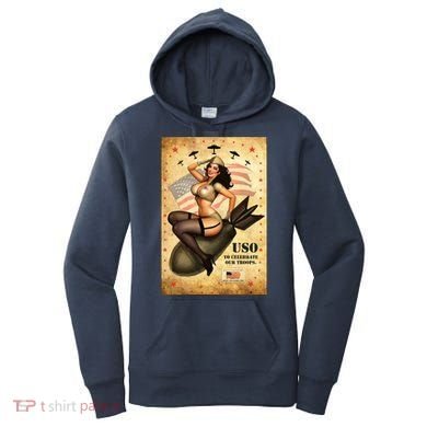 USO To Celebrate Our Troops Bombshell Women's Hoodie