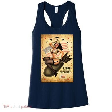 USO To Celebrate Our Troops Bombshell Women's Tank Top
