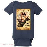 USO To Celebrate Our Troops Bombshell Baby Bodysuit thumb 0