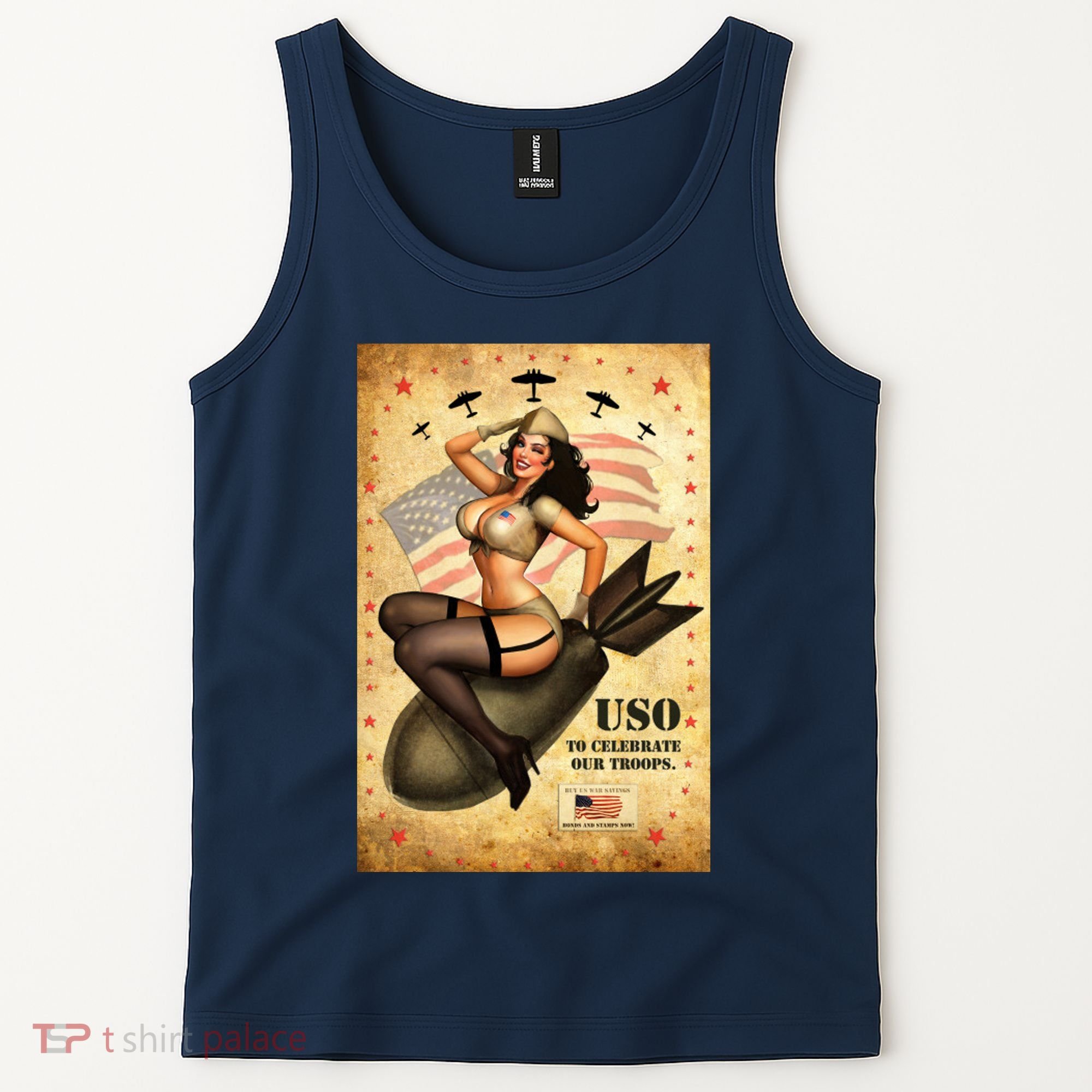 USO To Celebrate Our Troops Bombshell Tank Top