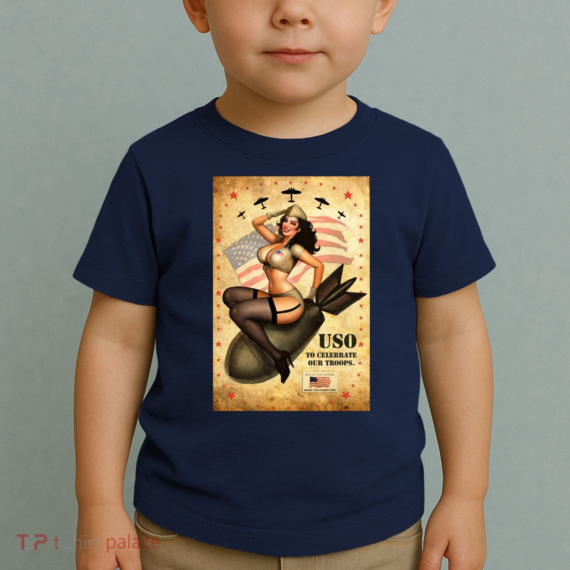USO To Celebrate Our Troops Bombshell Toddler T-Shirt
