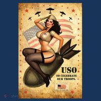 USO To Celebrate Our Troops Bombshell Women's T-Shirt thumb 6