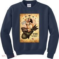 USO To Celebrate Our Troops Bombshell Kids Sweatshirt thumb 0
