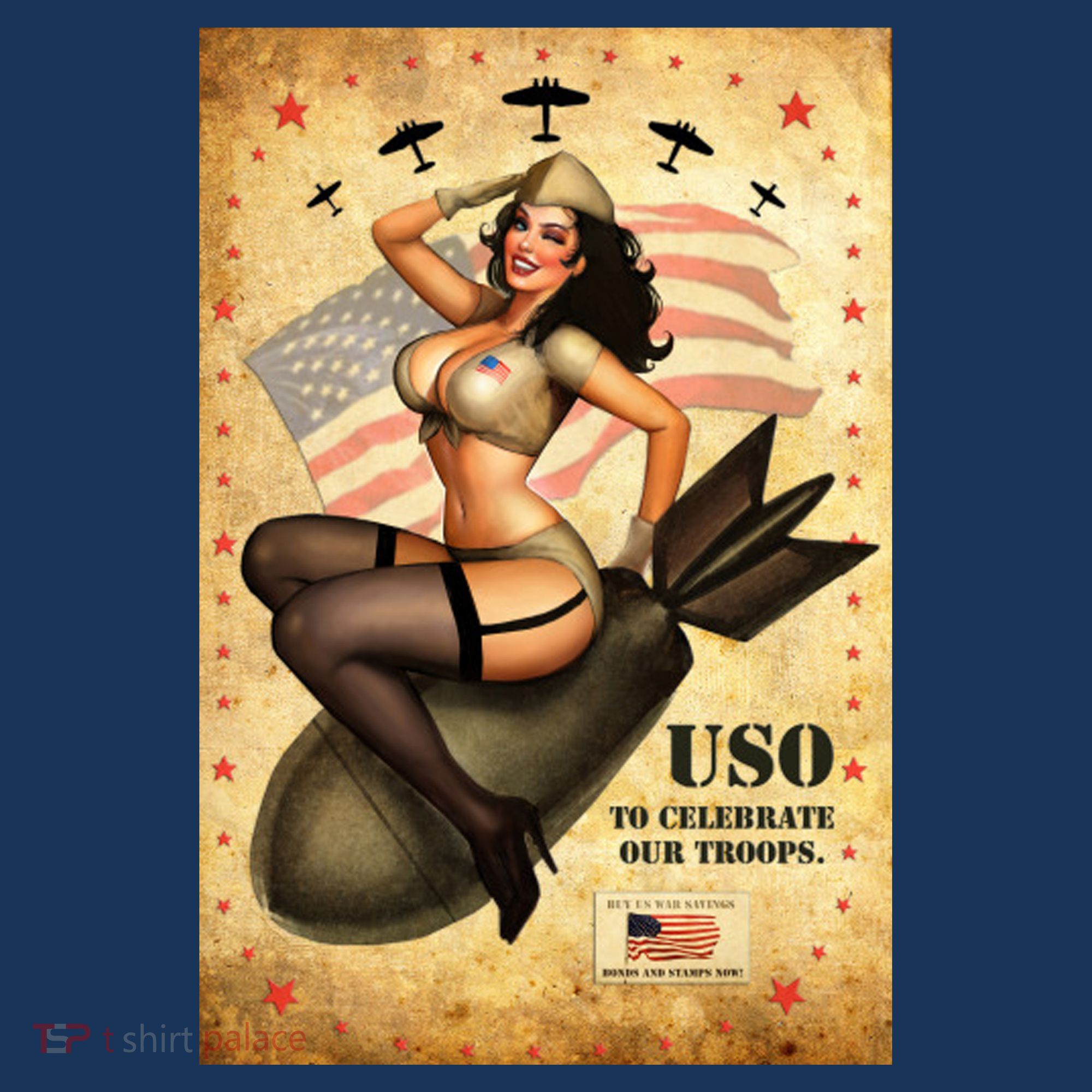 USO To Celebrate Our Troops Bombshell Kids Sweatshirt