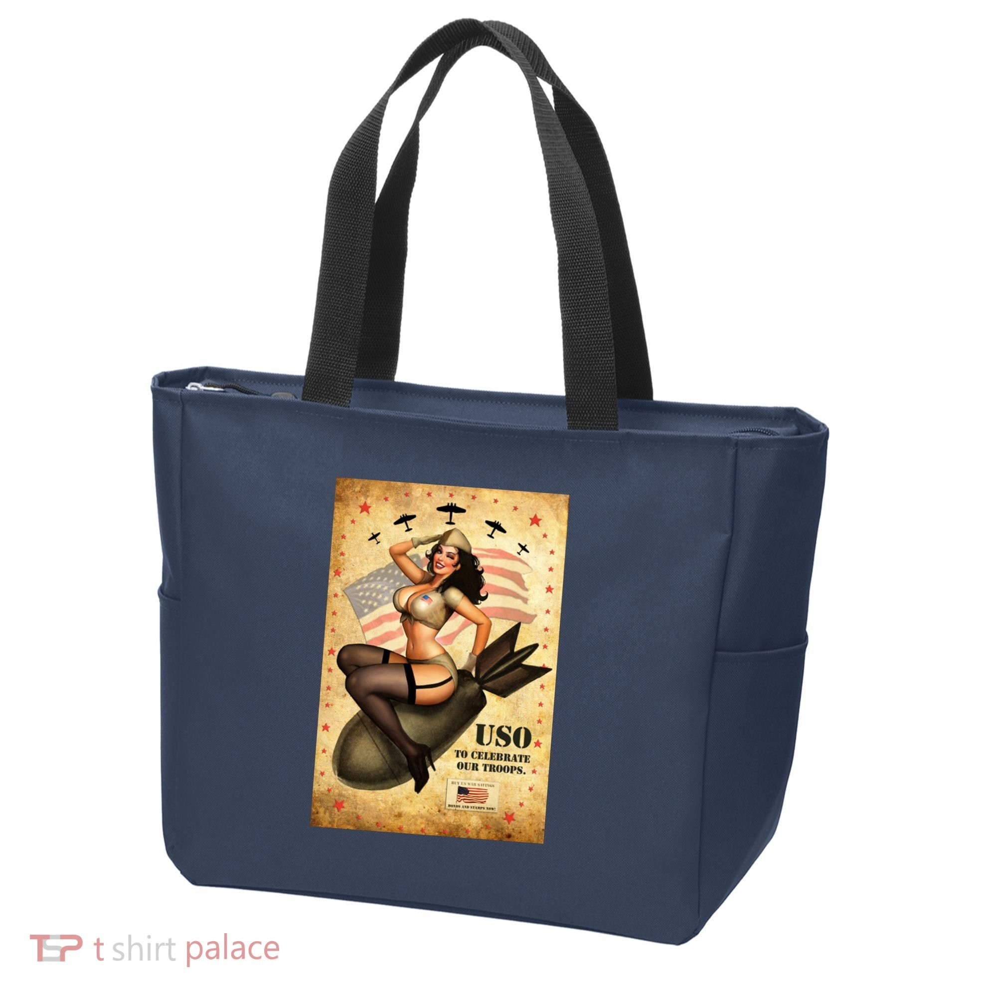 USO To Celebrate Our Troops Bombshell Tote Bag