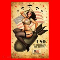 USO To Celebrate Our Troops Bombshell Santa Hat thumb 1