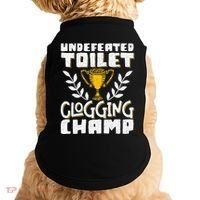 Undefeated Toilet Clogging Champ Doggie Tank thumb 0